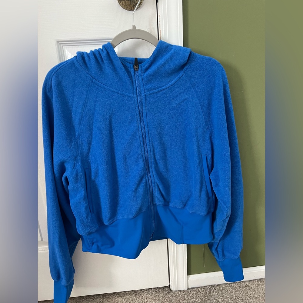 HALARA Cropped Hooded Fleece Jacket Sweatshirt New